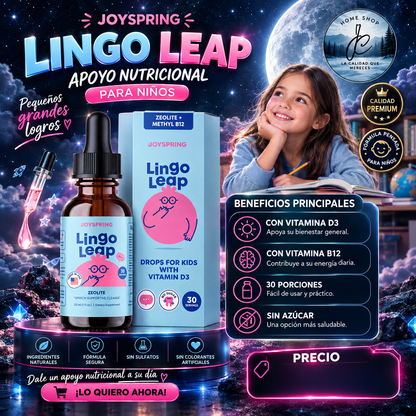 LINGOLEAP SOPORTE PARA LA SALUD COGNITIVA EN NIÑOS (30 ML)