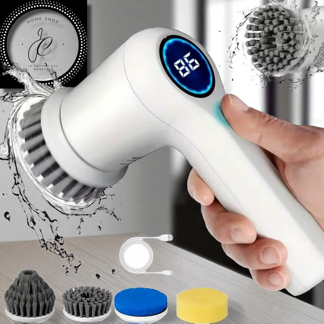 CEPILLO DE LIMPIEZA ELÉCTRICO MULTIFUNCIONAL