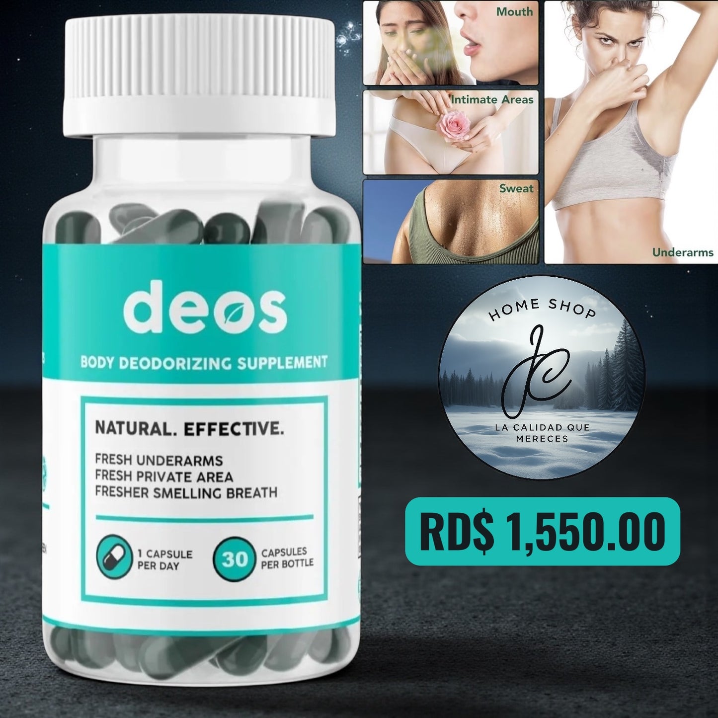 DESODORANTE CORPORAL EN CÁPSULAS DEOS