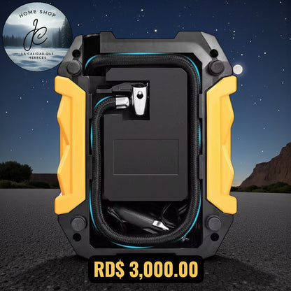 COMPRESOR DE AIRE DIGITAL PARA COCHE AUTO BOMBA INFLADORA PORTÁTIL