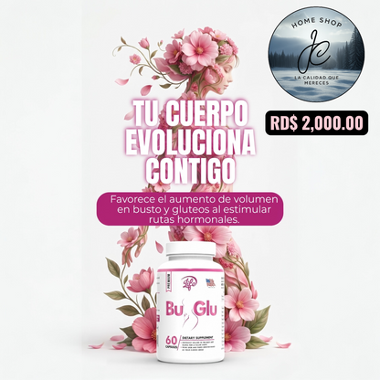 🌸BU-GLU REFUERZA BUSTO Y GLÚTEO X 60 CÁPSULAS🌸