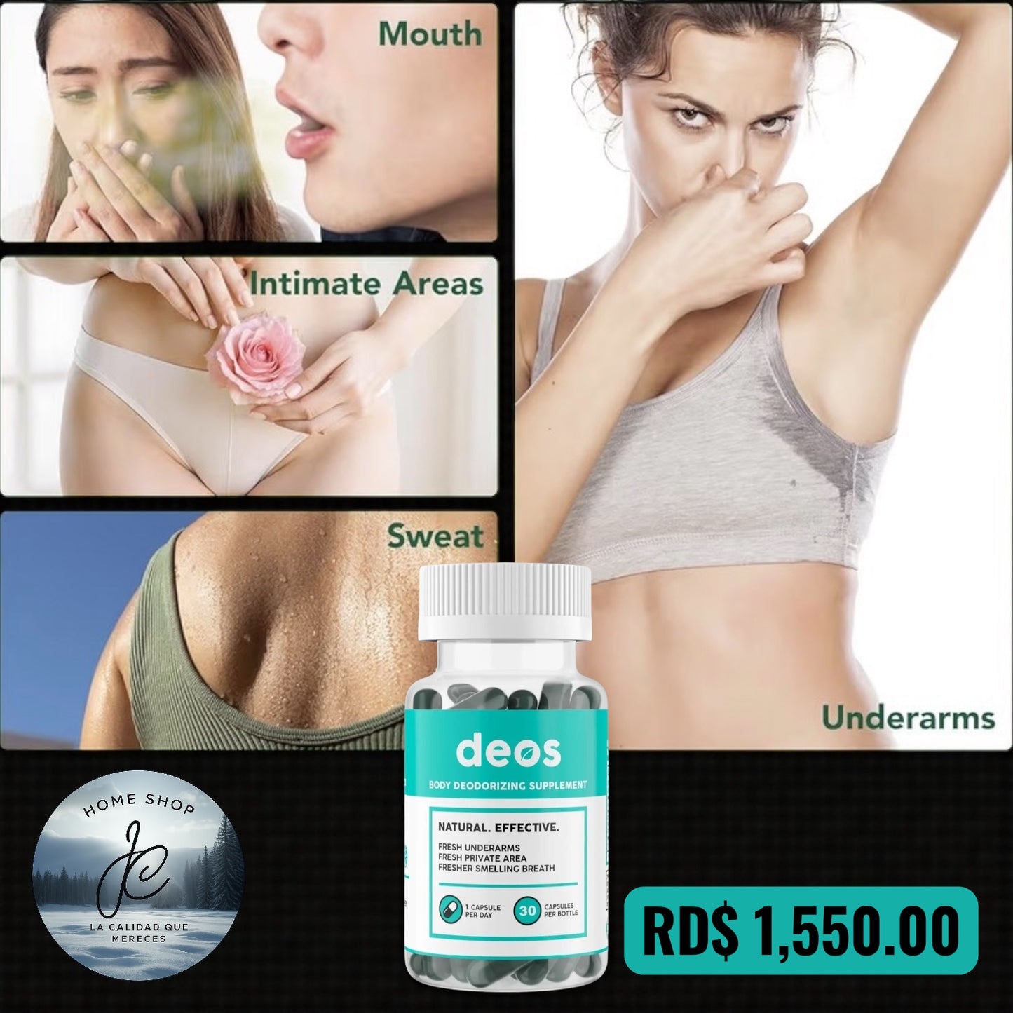 DESODORANTE CORPORAL EN CÁPSULAS DEOS