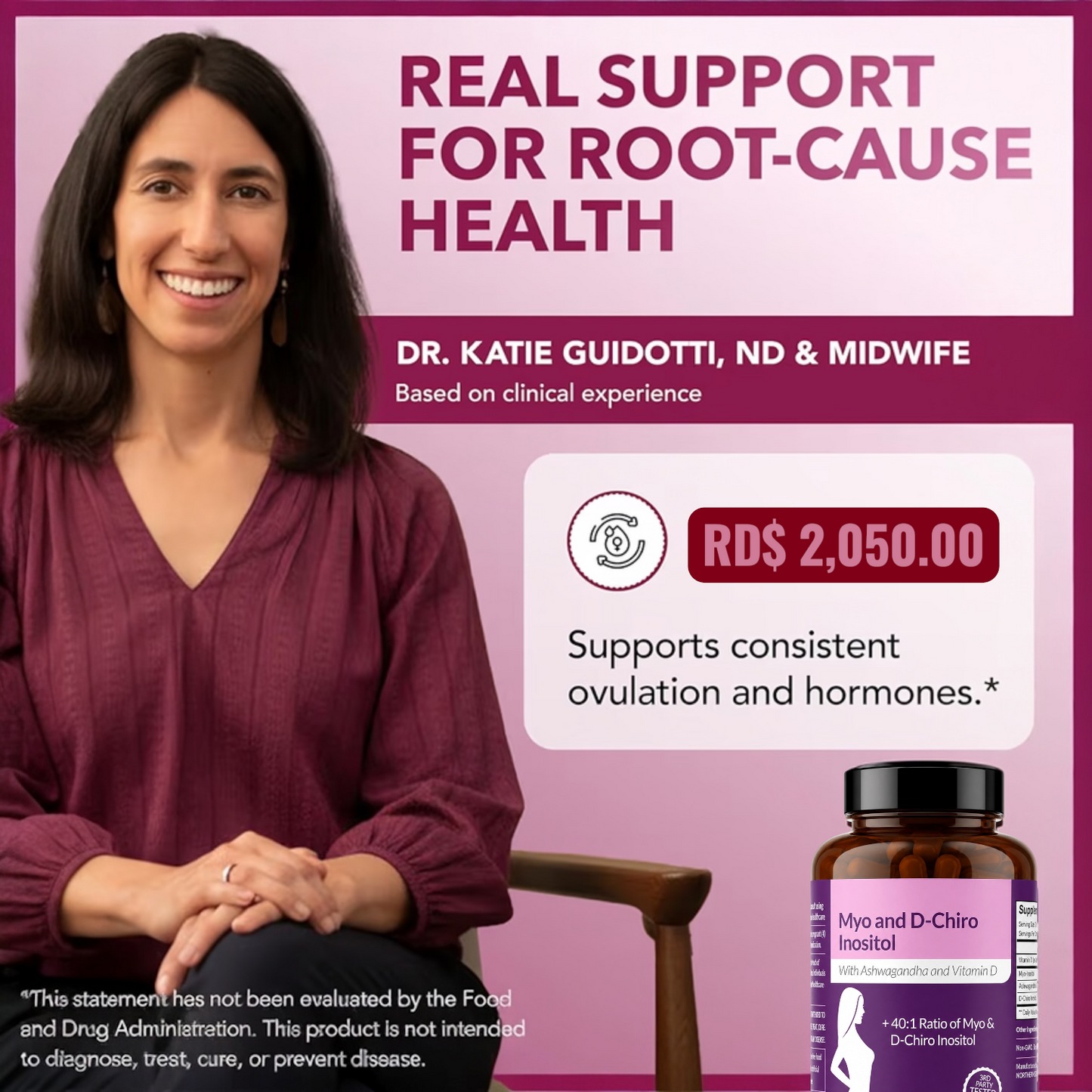 MYO-INOSITOL, SALUD REPRODUCTIVA, MENOPAUSIA, MUJER, CONTROL DE PESO