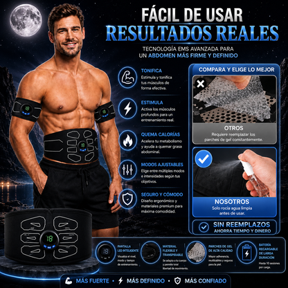 FAJA ELECTRO ESTIMULADORA PARA EJERCITAR TUS MÚSCULOS