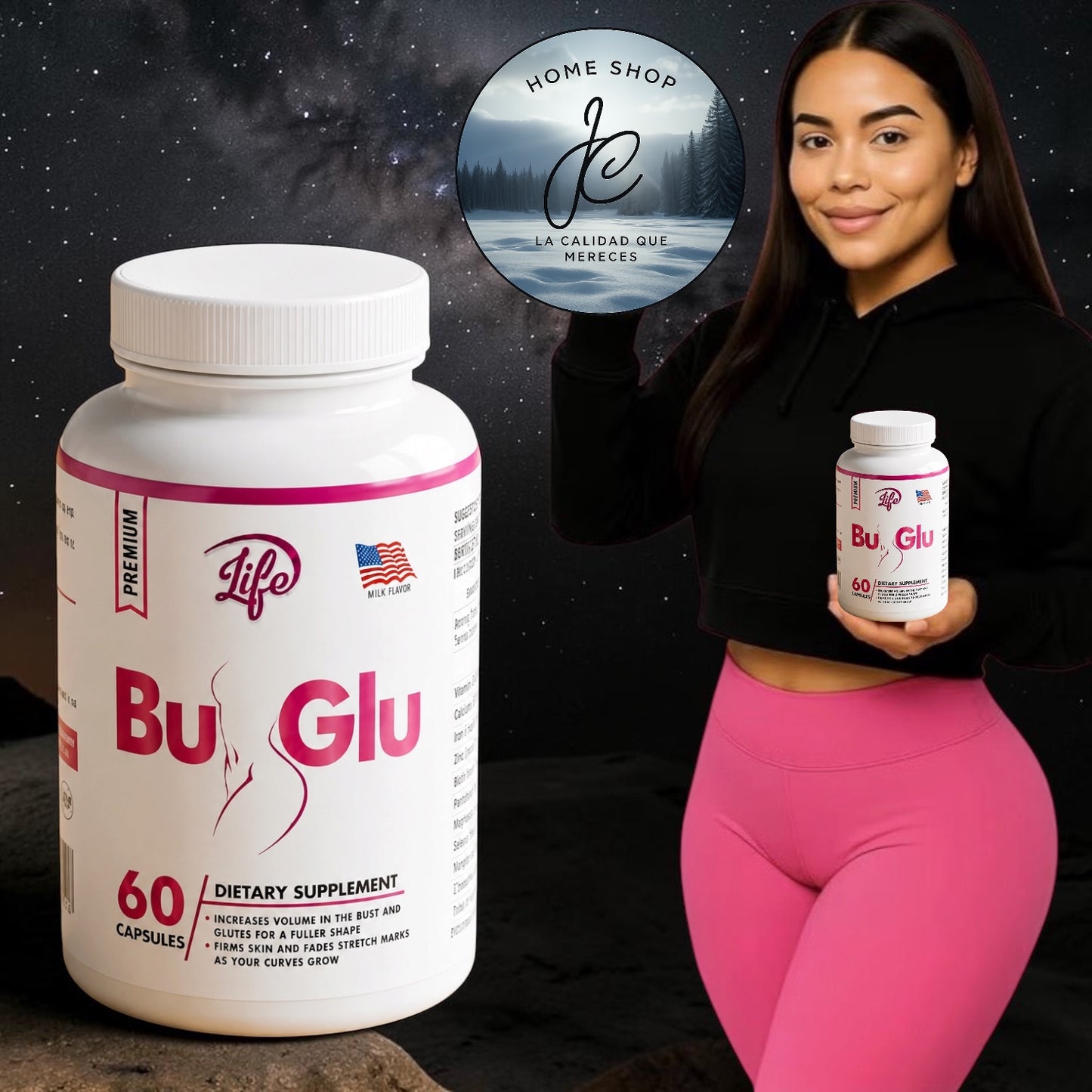 🌸BU-GLU REFUERZA BUSTO Y GLÚTEO X 60 CÁPSULAS🌸
