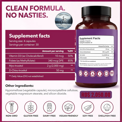MYO-INOSITOL, SALUD REPRODUCTIVA, MENOPAUSIA, MUJER, CONTROL DE PESO