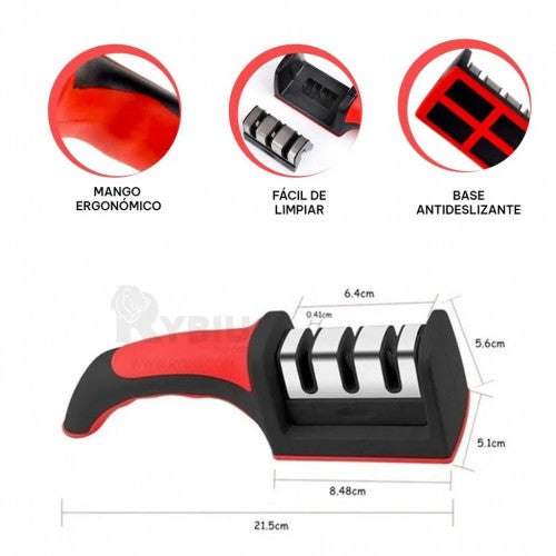 AFILADOR DE CUCHILLO ROJO