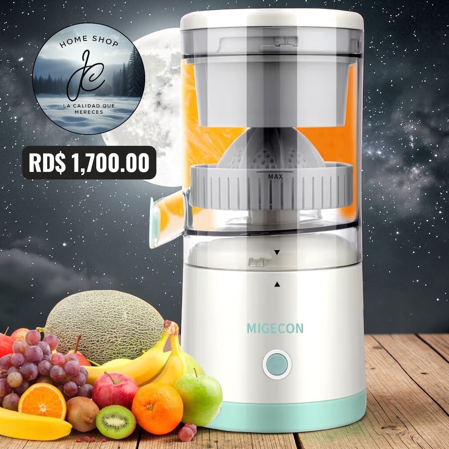 EXPRIMIDOR DE JUGO RECARGABLE
