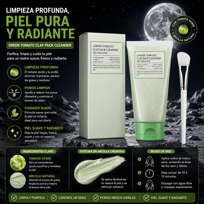 MASCARILLA FACIAL DETOX LIMPIADORA DE POROS, REMOVEDORA DE PUNTOS NEGROS, CONTROL DE GRASA Y ELIMINA IMPUREZAS