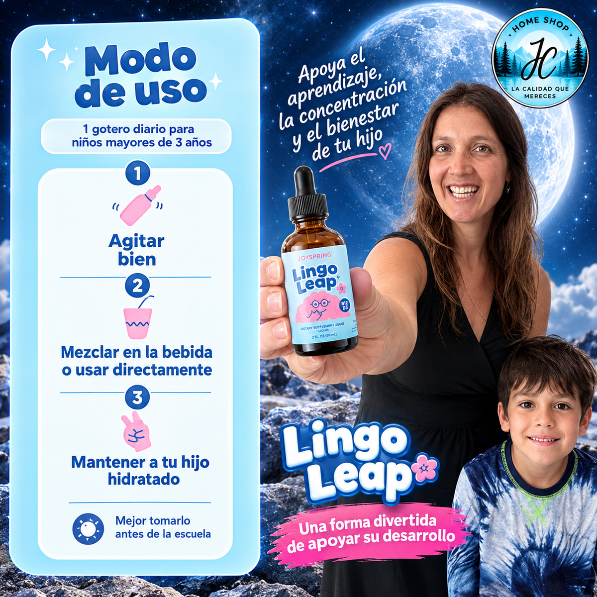 LINGOLEAP SOPORTE PARA LA SALUD COGNITIVA EN NIÑOS (30 ML)