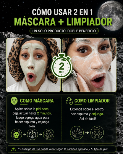 MASCARILLA FACIAL DETOX LIMPIADORA DE POROS, REMOVEDORA DE PUNTOS NEGROS, CONTROL DE GRASA Y ELIMINA IMPUREZAS
