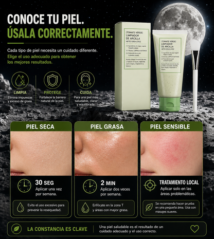 MASCARILLA FACIAL DETOX LIMPIADORA DE POROS, REMOVEDORA DE PUNTOS NEGROS, CONTROL DE GRASA Y ELIMINA IMPUREZAS