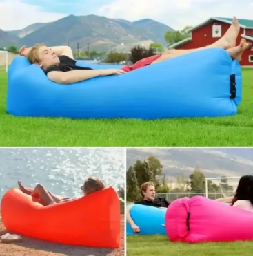 SOFA INFLABLE AL INSTANTE AZUL