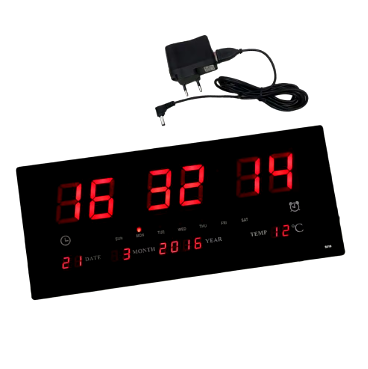 RELOJ LED DIGITAL CALENDARIO DE PARED