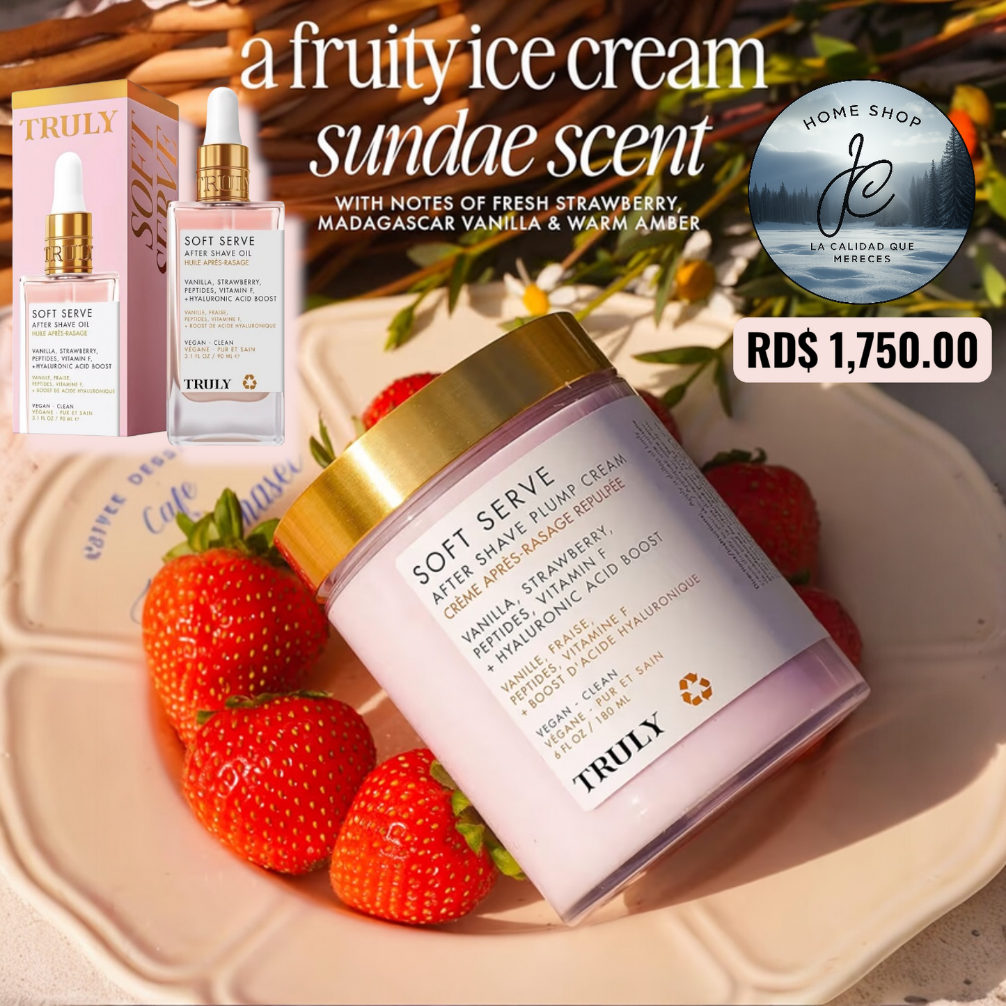 2 X 1: TRULY CREMA + TRULY SERUM FRESA