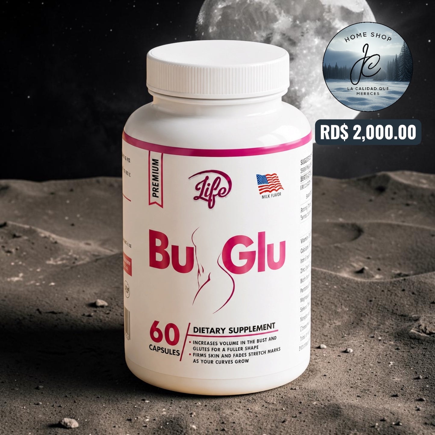 🌸BU-GLU REFUERZA BUSTO Y GLÚTEO X 60 CÁPSULAS🌸