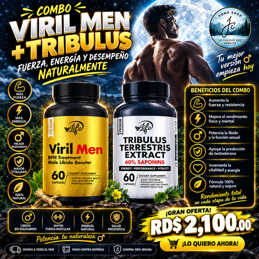 COMBO FUERZA & RENDIMIENTO MASCULINO (TRIBUTOS + VIRILMEN)