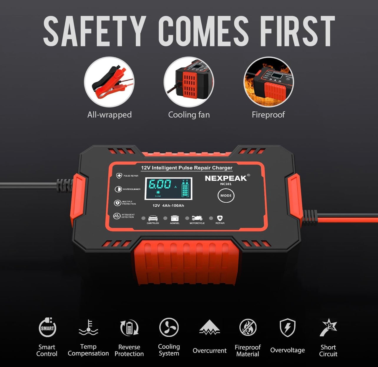 CARGADOR DE BATERÍA 12V