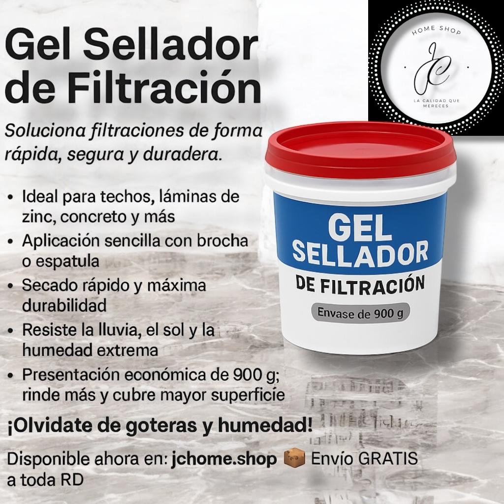 GEL SELLADOR DE FILTRACIÓN ENVASE DE 900 GR
