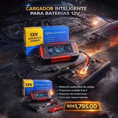 JUMPER CARGADOR DE BATERÍA INTELIGENTE 12 V