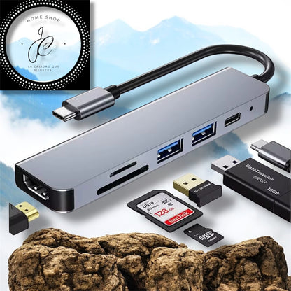 ADAPTADOR 7 EN 1 LAPOP TIPO C