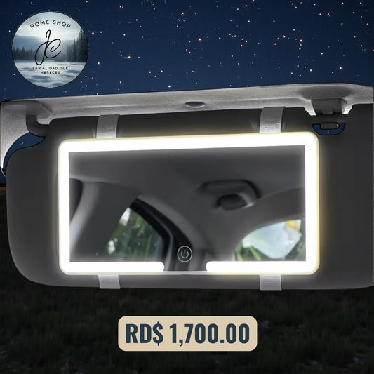 ESPEJO CON LUCES PARA CARROS