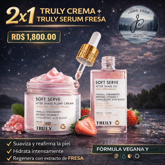 2 X 1: TRULY CREMA + TRULY SERUM FRESA