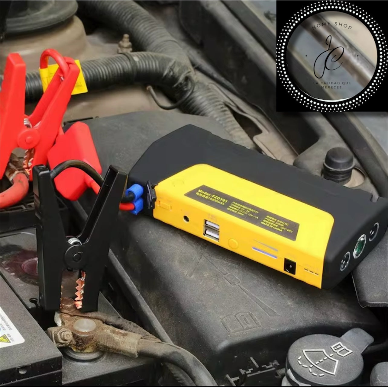 JUMPER DE VEHÍCULO TM15 + BOMBA DE AIRE KIT TODO EN UNO MD-10505