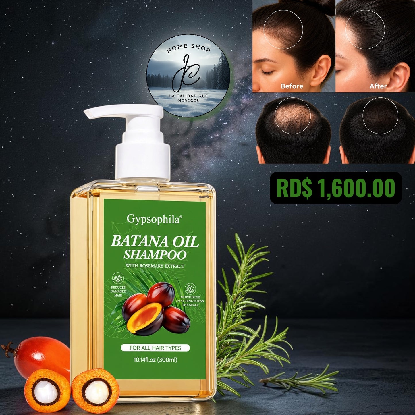SHAMPOO DE ACEITE BATANA 10.14 FL OZ