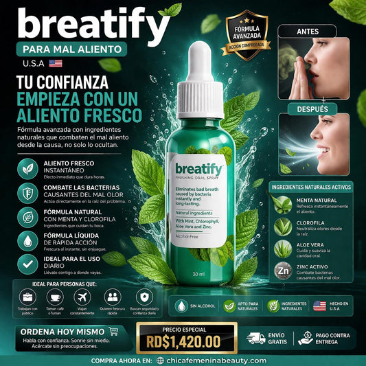 BREATIFY - PARA MAL ALIENTO - U.S.A.