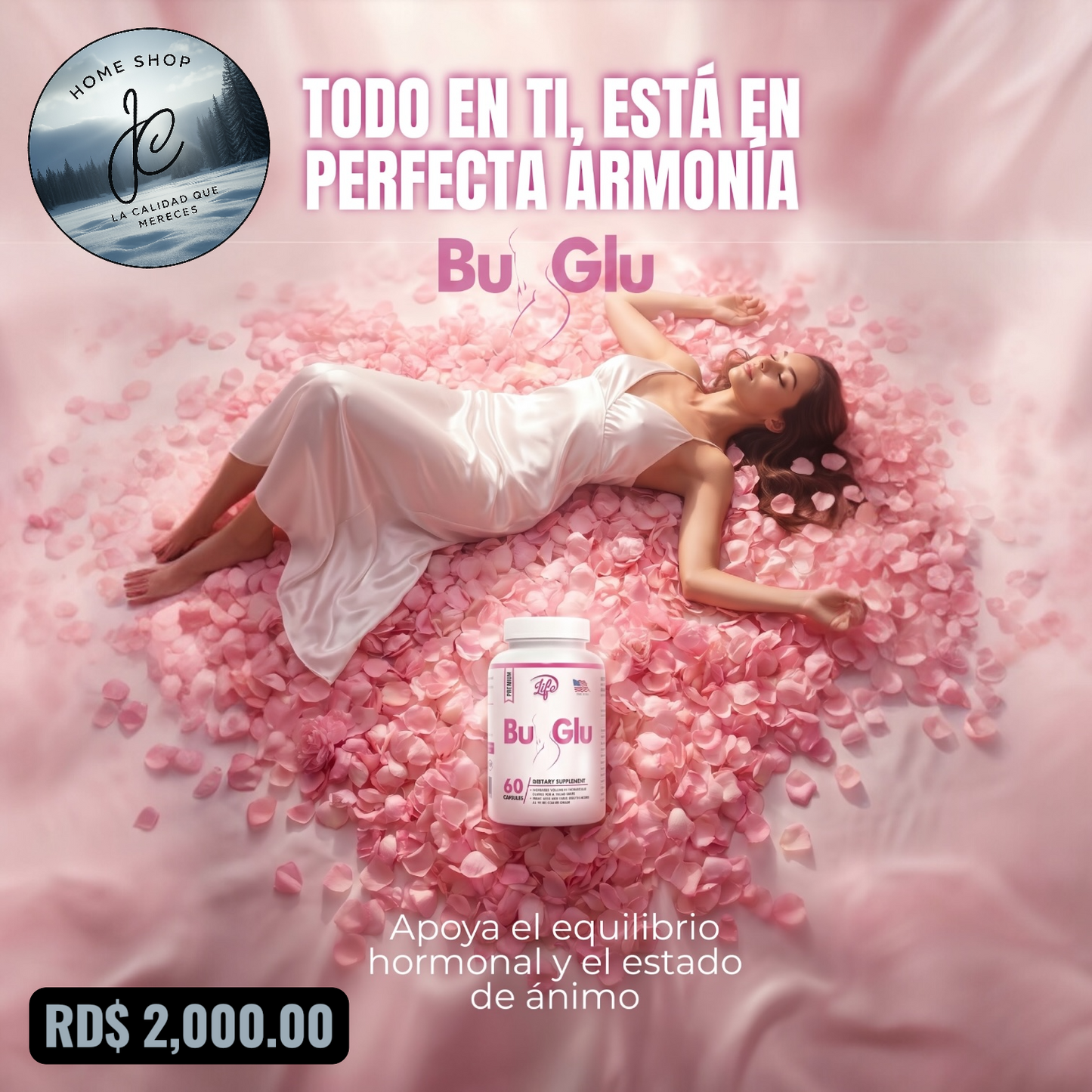 🌸BU-GLU REFUERZA BUSTO Y GLÚTEO X 60 CÁPSULAS🌸