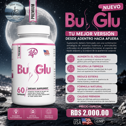 🌸BU-GLU REFUERZA BUSTO Y GLÚTEO X 60 CÁPSULAS🌸