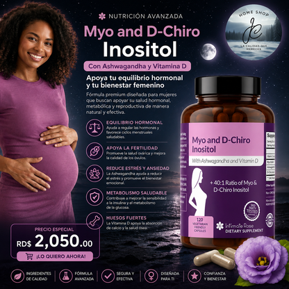 MYO-INOSITOL, SALUD REPRODUCTIVA, MENOPAUSIA, MUJER, CONTROL DE PESO