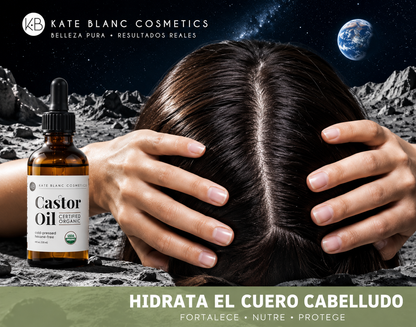 ACEITE DE RICINO / CASTOR OIL ORGÁNICO PREMIUM – 100% PURO, PRENSADO EN FRÍO PARA CABELLO, PESTAÑAS, CEJAS Y PIEL