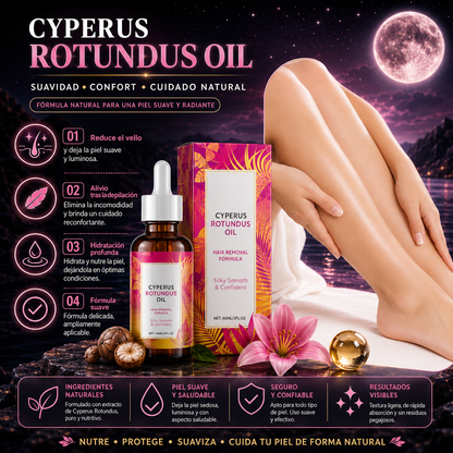 CYPERUS ROTUNDUS PARA RETARDAR EL CRECIMIENTO DEL VELLO