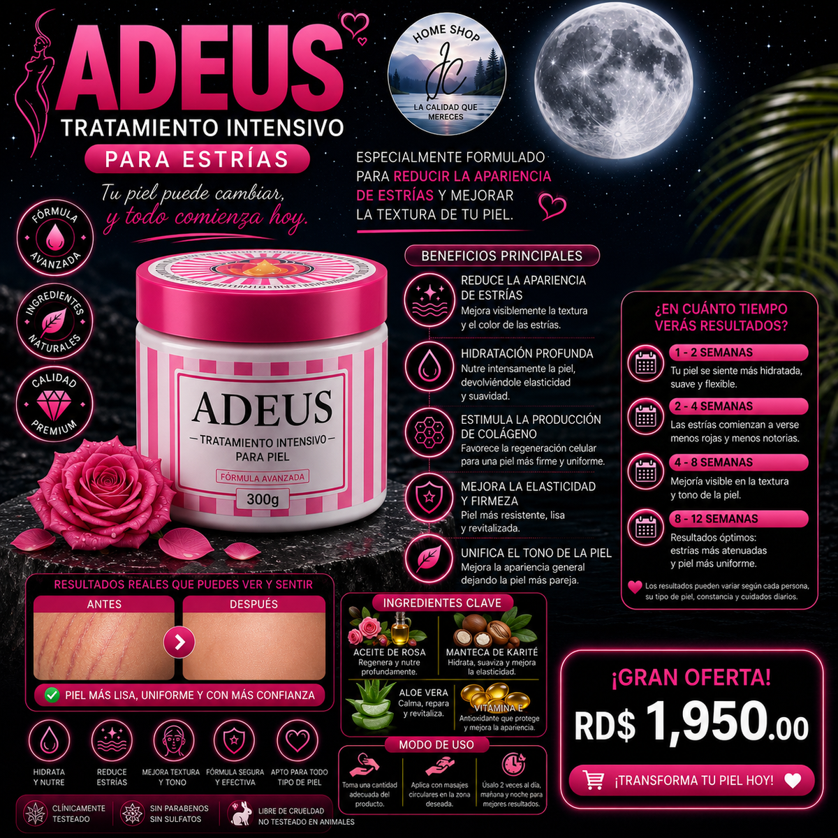ADEUS ORIGINAL 300G TRATAMIENTO INTENSIVO PARA ESTRIAS