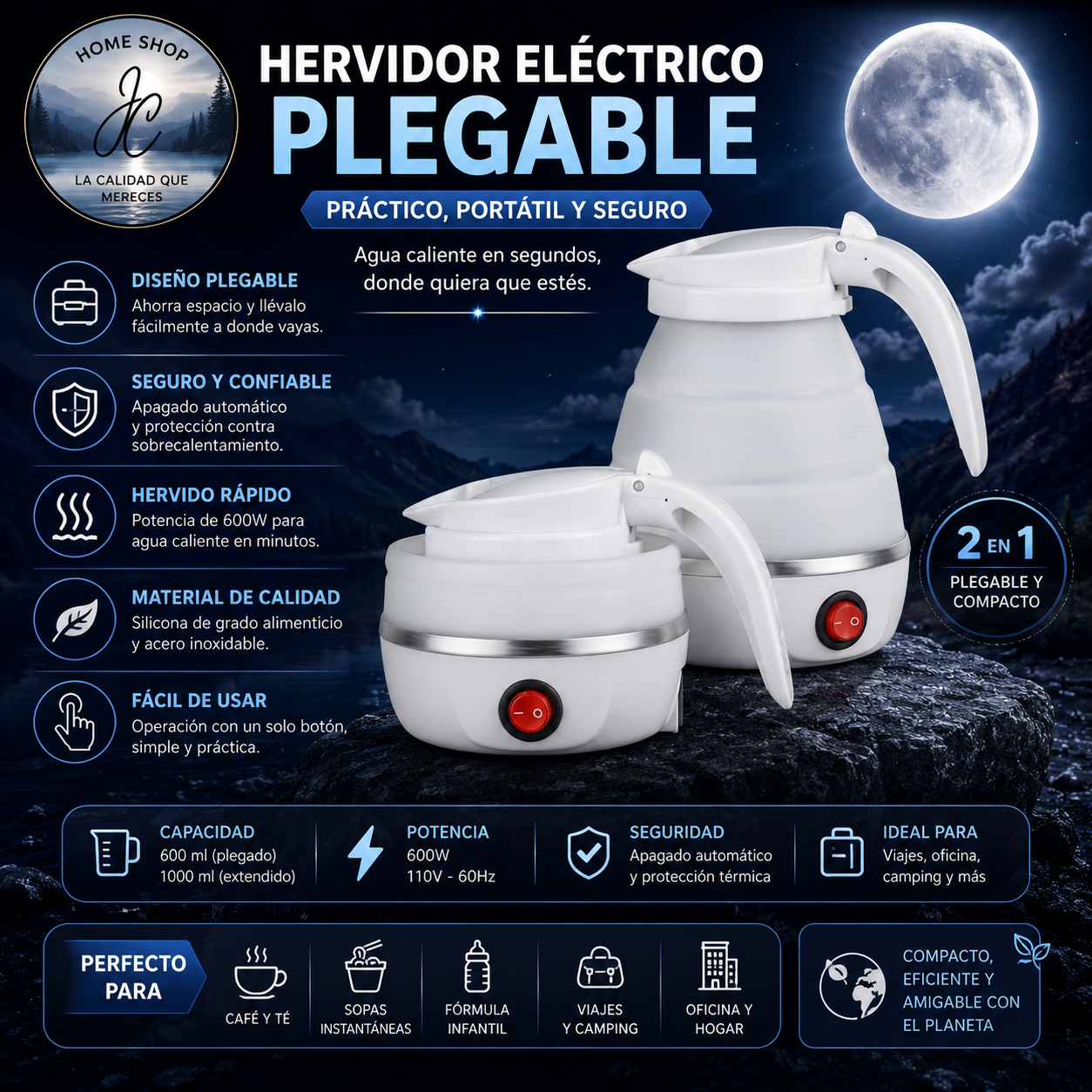HERVIDOR ELECTRICA PLEGABLE
