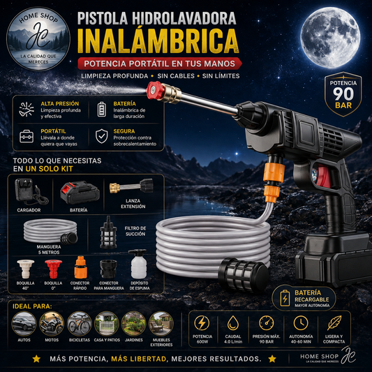 HIDROLAVADORA 2 BATERIAS 48V Y 24V