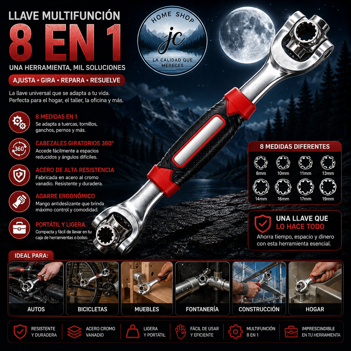 LLAVE UNIVERSAL 48 EN 1