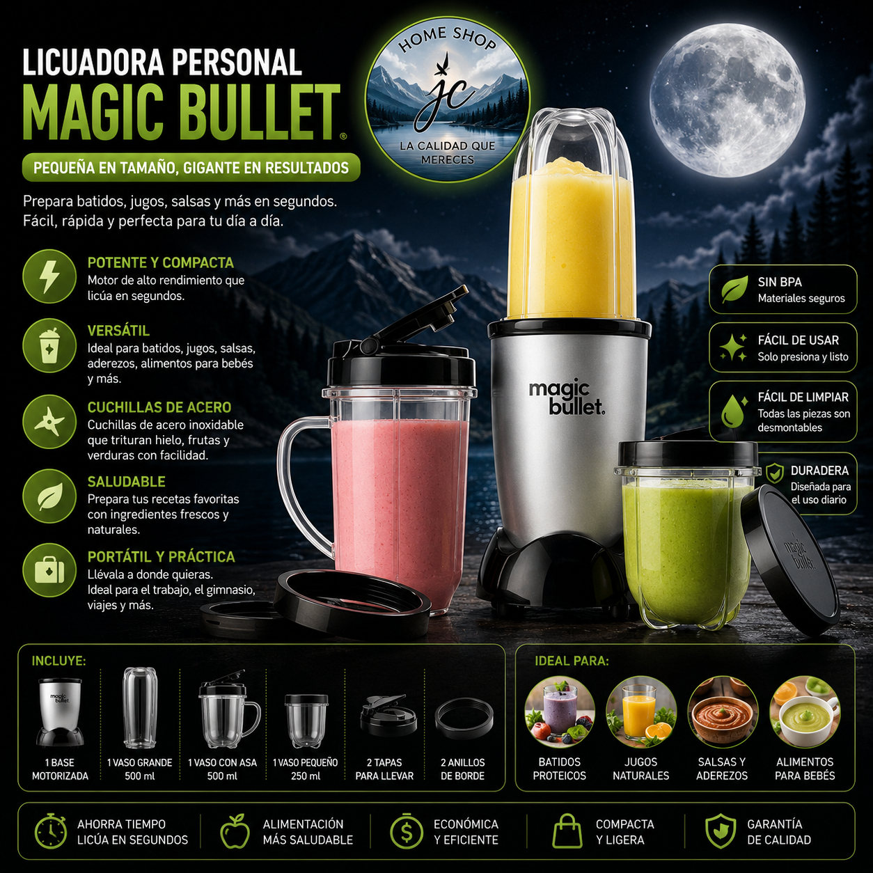 MAGIC BULLET BATIDORA DE JUGOS