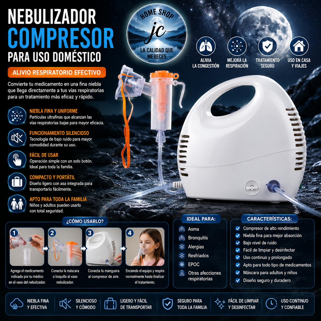 NEBULIZADOR MEDICO PARA USO DOMESTICO