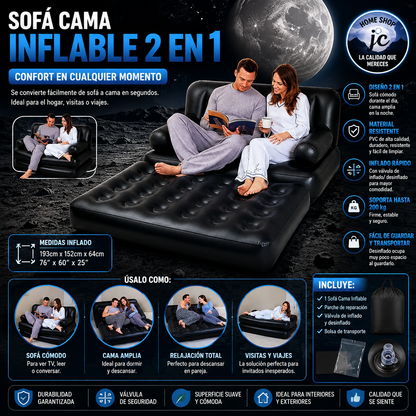 SOFA INDIVIDUAL CAMA INFLABLE