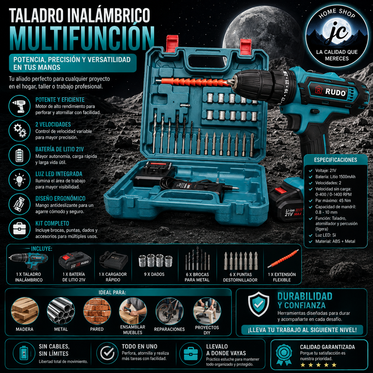 TALADRO RECARGABLE 24V