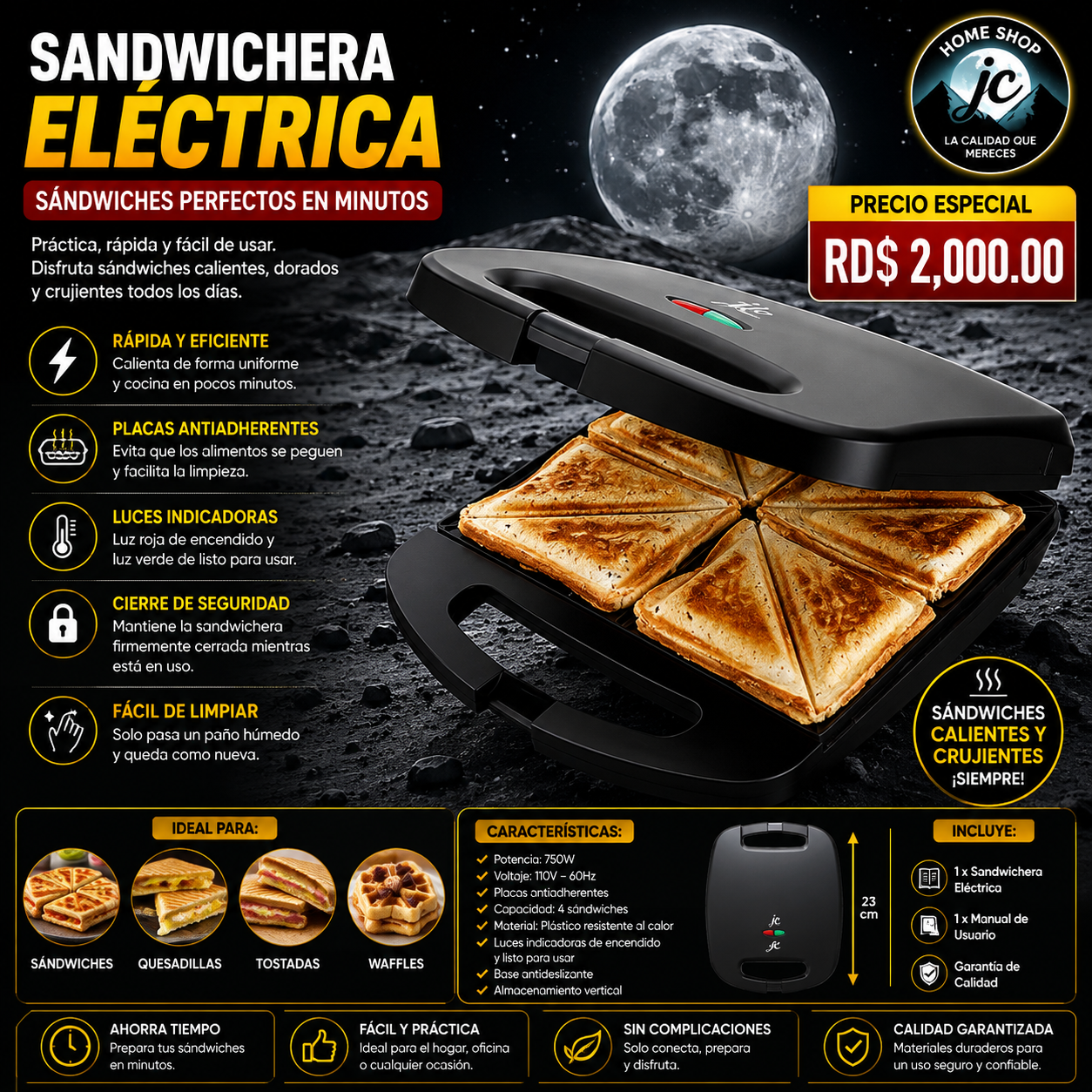 TOSTADORA DE PAN SADWICHERA