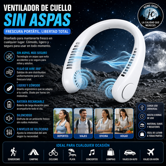 VENTILADOR DE CUELLO RECARGABLE