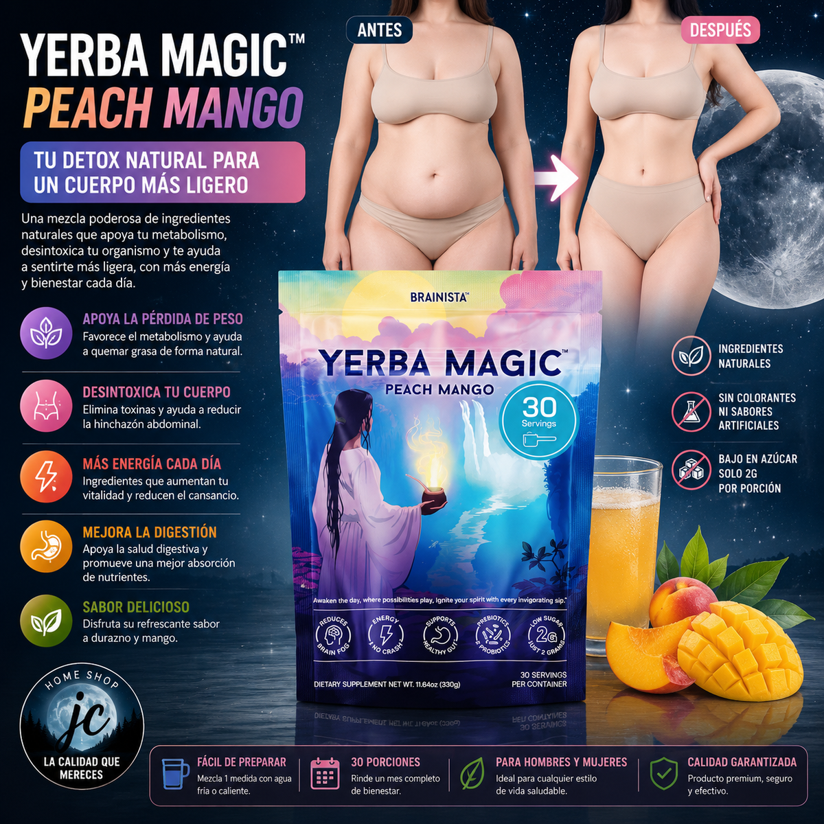 YERBAMAGIC TE DESINFLAMATORIO BAJAR DE PESO