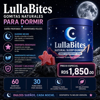 GOMITAS PARA DORMIR (LULLABITES ANTI-INSOMNIO SIN MELATONINA)