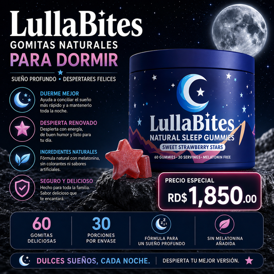 GOMITAS PARA DORMIR (LULLABITES ANTI-INSOMNIO SIN MELATONINA)