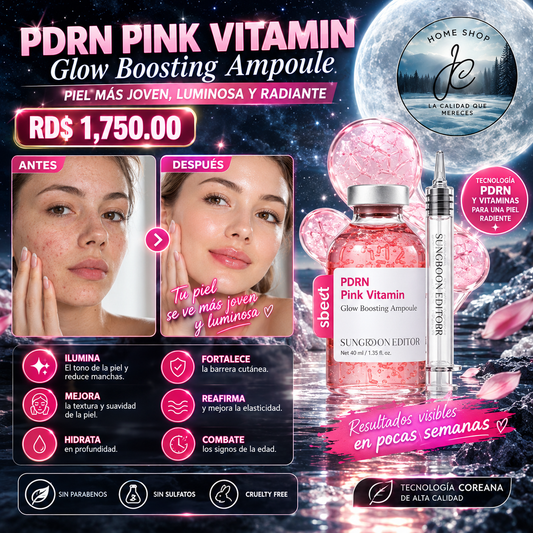 SUNGBOON EDITOR GLOW PDRN AMPOLLA, VITAMINA B12, PIEL RADIANTE, 1.35 fl oz