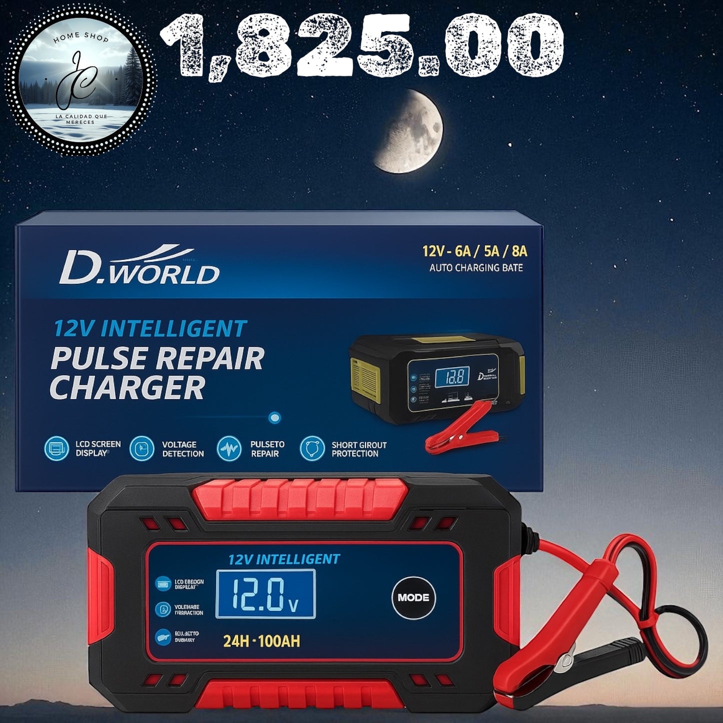 CARGADOR DE BATERÍA 12V